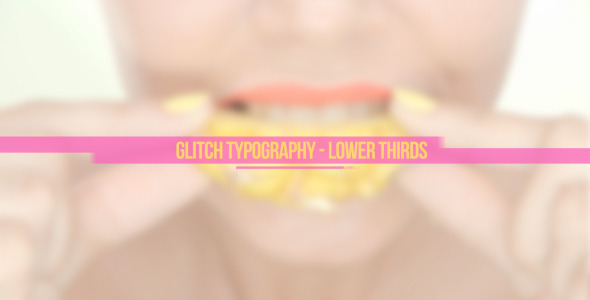 Glitch Typography - Lower Thirds alt