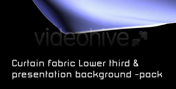 Curtain Fabric Lower Third & Background - Pack