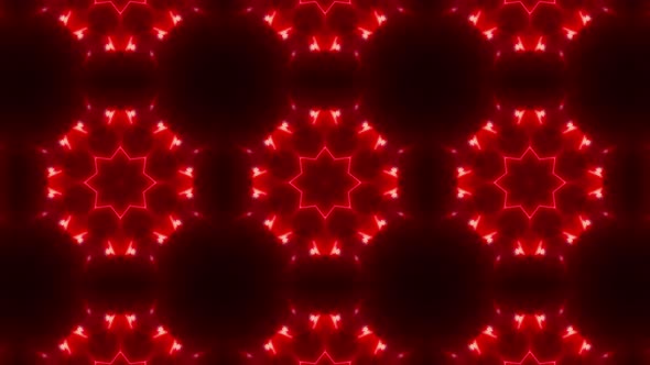 VJ Red Light Kaleidoscope Background 02