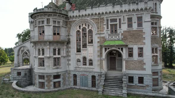 Abandoned Palace at Sunset