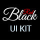 Black&Red Beautyful Flat UI kit - GraphicRiver Item for Sale