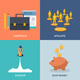 Set of Flat Design Concept Icons for Business - GraphicRiver Item for Sale