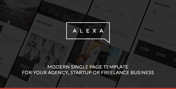 Alexa - Creative Single Page Template