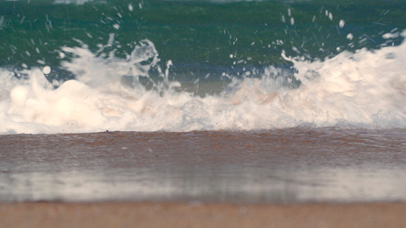 Sea Waves Washing The Shore