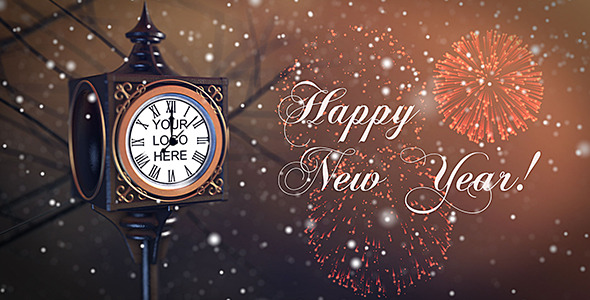Vintage New Year Countdown Clock