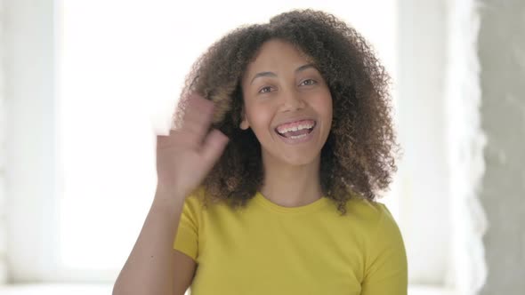 African Woman Waving, Welcoming