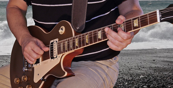 Guitarist On Transparent Background 2