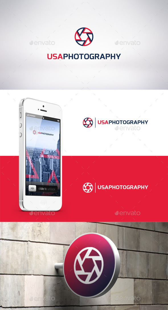 USA Photography Logo Template