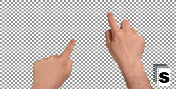 Touchscreen Gestures - Male Finger