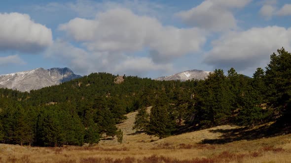 Time Lapse of clouds above the Rocky Mountains