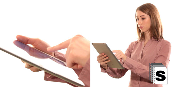 Businesswoman Using Tablet