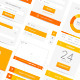 Minimal Orange Flat UI kit - GraphicRiver Item for Sale