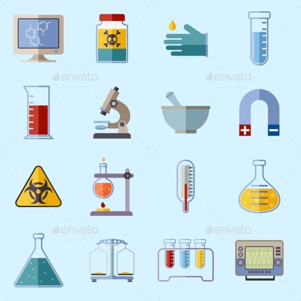 Laboratory Equipment Icons