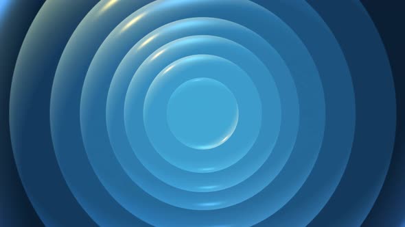Abstract Rotation Of Blue Circle