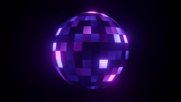 Purple Disco Ball