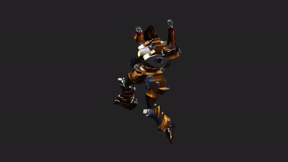 Defense Robot with style Uppercut Jab