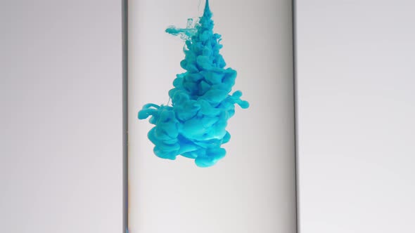 Blue Ink In Flask