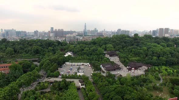 Aerial view of Wuhan city,China