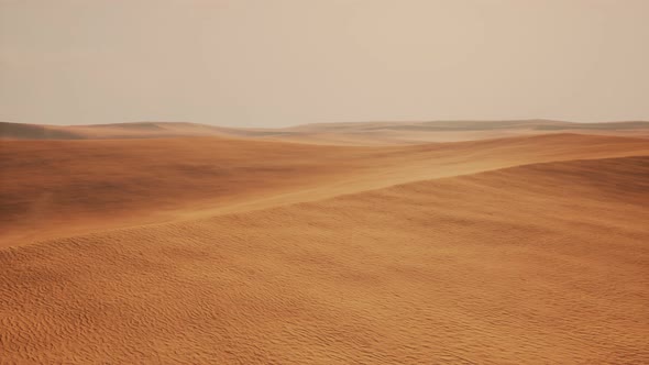 Aerial of Red Sand Dunes in the Namib Desert