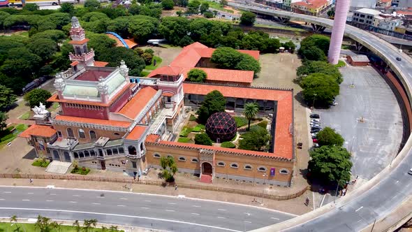 Famous Catavento Museum Art at downtown Sao Paulo Brazil.