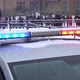 Police Emergency Flashing Bar on the Police Car Close Up in Russia in Winter - VideoHive Item for Sale