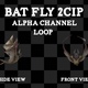 Bat Fly 2Cip Loop Alpha - VideoHive Item for Sale