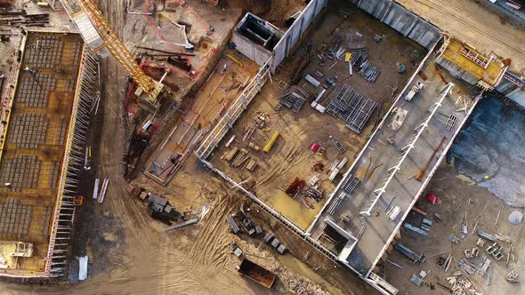 Aerial View of Construction Site alt