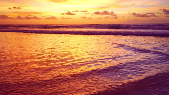 Tropical sea at sunset or sunrise over sea