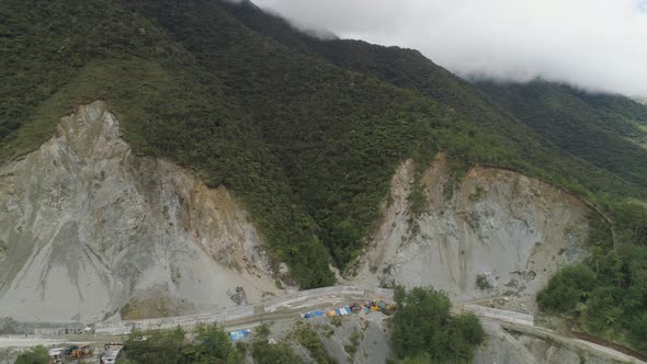 Construction on a Mountain Road