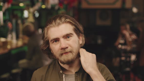 Handsome Man At Bar