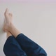 Female feet up against wall close up - VideoHive Item for Sale