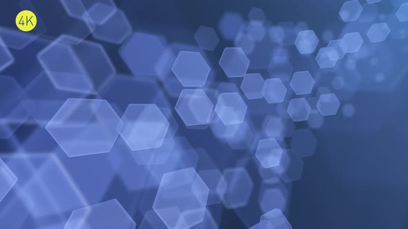 Soft Blue Hexagons Background 3 alt