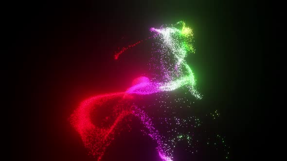 Glowing particles