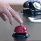 A man's hand rings a bell at the front desk. Vintage. - VideoHive Item for Sale