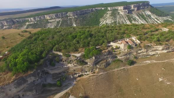 Drone View on the Cave City ChufutKale