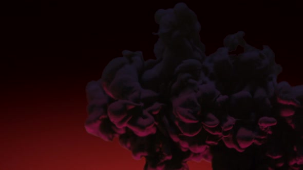 Purple ink in water, Slow Motion alt