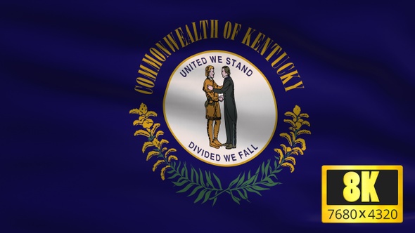 8K Kentucky State Flag Background