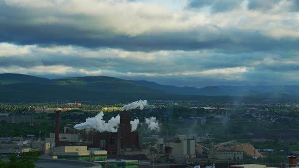 The industrial area of Quebec City