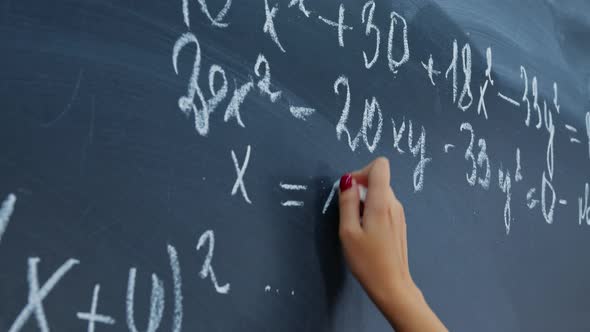 Female Hand with Chalk