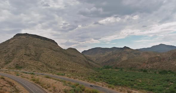 Rock Hills in Desert Area in Arizona