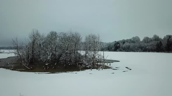 Winter River In The Village Of Verkhovye 05