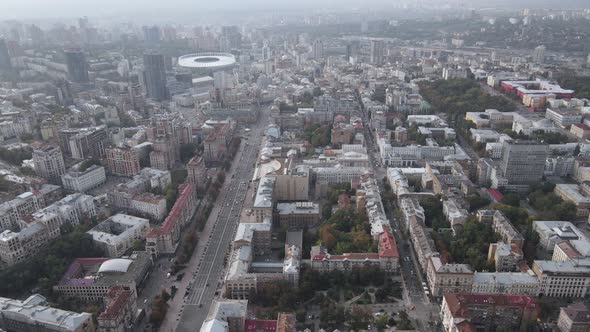 Kyiv - the Capital of Ukraine. Aerial View. Kiev