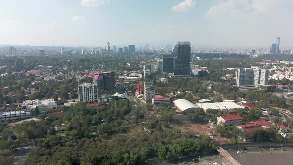 Aerial view from south mexico city