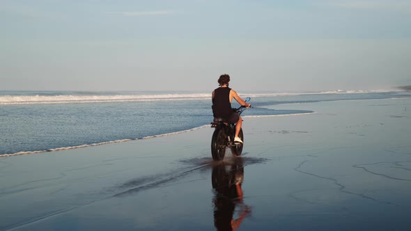 Free Bike Rider on Ocean Beach