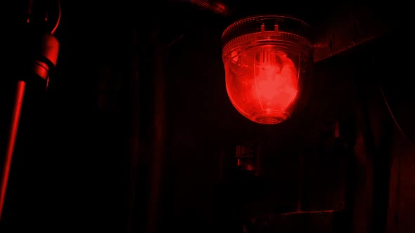 Red Alert Light Flashing Loop