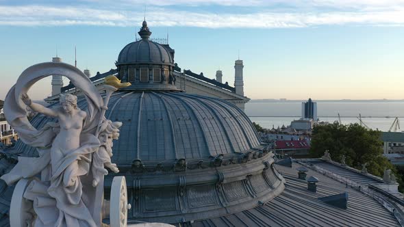 Odessa Opera and Ballet Theater in Odessa at Morning Sunset Ukraine