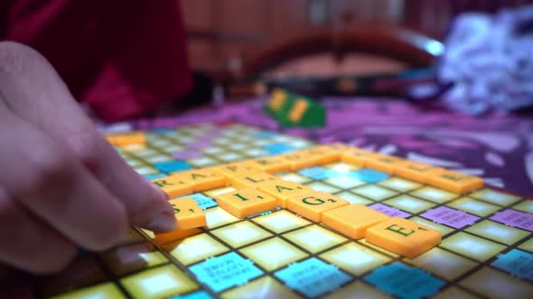Placing Letter Tiles On Scrabble Board