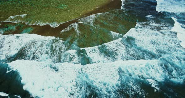 Aerial View of Tropical Beach on Kauai