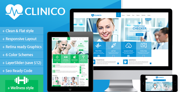 Clinico - Responsive Medical and Health Template