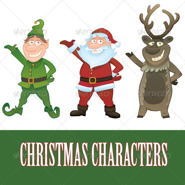 Vector Christmas characters